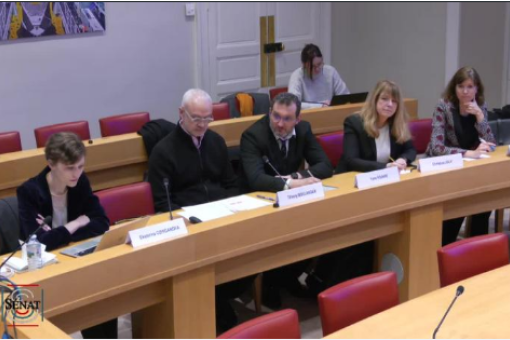 Audition au Sénat sur le suivi de la santé des mannequins